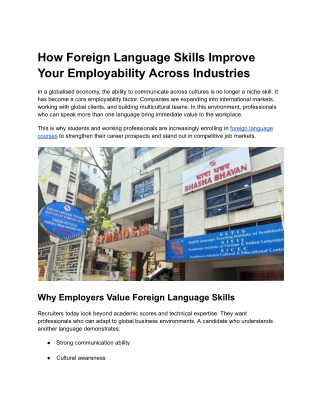 How Foreign Language Skills Improve Your Employability Across Industries