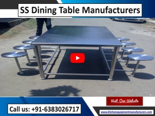 SS Dining Table Manufacturers| Stainless Steel Dining Table & Chairs Manufacturers| Chennai