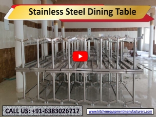 Stainless Steel Dining Table Manufacturers| 6 Seater Foldable Dining Table Manufacturers| Chennai