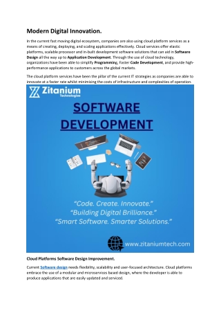 Modern Digital Innovation