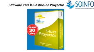 Software Para la Gestión de Proyectos