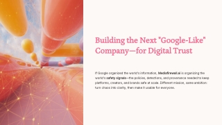 Building Digital Trust Like Google Built Search