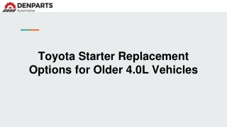 Starter Fits Toyota 4Runner FJ Cruiser