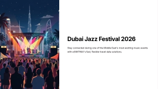 Dubai Jazz Festival 2026 eSIM | Fast Travel Data in UAE – eSIMTRAV – eSIMTrav