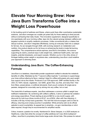 Elevate Your Morning Brew_ How Java Burn Transforms Coffee into a Weight Loss Powerhouse