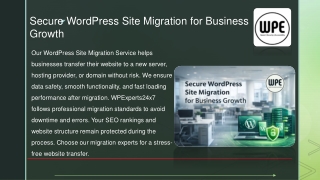 Professional WordPress Website Migration Service – Secure & Fast Site Transfer |