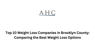 Top 10 Weight Loss Companies in Brooklyn County Comparing the Best Weight Loss Options