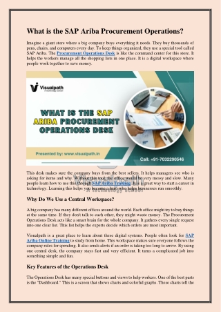 Good SAP Ariba Training in India - SAP Ariba Online