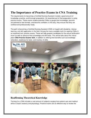 CNA Practice Exams in USA – 2026 Study Questions