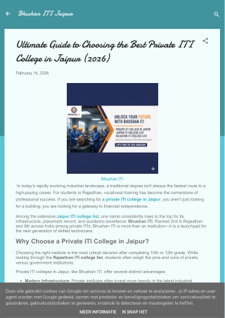 Bhushan ITI - Best Private ITI in Jaipur 2026