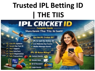 Trusted IPL Betting ID | THE TIIS
