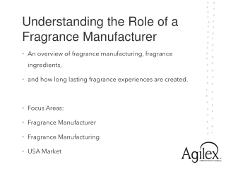 Fragrance Manufacturer PPT February