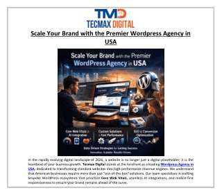 Scale Your Brand with the Premier Wordpress Agency in USA