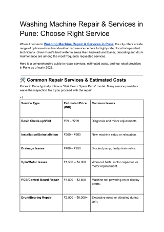 Washing Machine Repair & Services in Pune_ Choose Right Service (1)