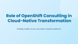 OpenShift Components Explained: Master, Nodes & Operators
