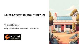 Solar Experts in Mount Barker