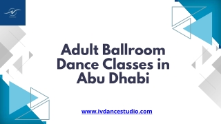 Get Affordable Adult Ballroom Dance Classes Abu Dhabi