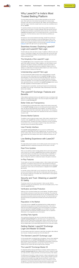 Why Laser247 Is India’s Most Trusted Betting Platform