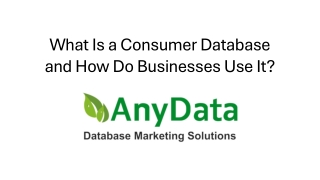 What Is a Consumer Database and How Do Businesses Use It