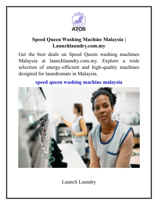 Speed Queen Washing Machine Malaysia Launchlaundry.com.my