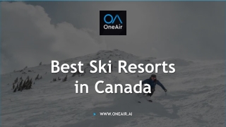 Best Ski Resorts in Canada - www.oneair.ai