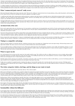 Commercial Junk Removal: What Businesses Need to Know