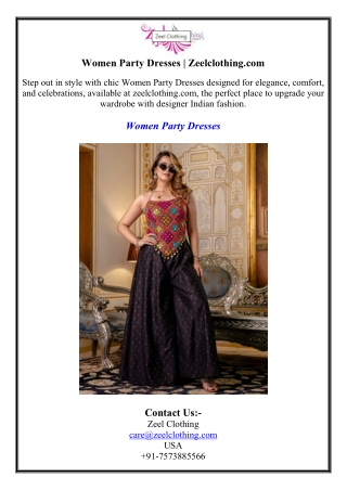Women Party Dresses Zeelclothing.com