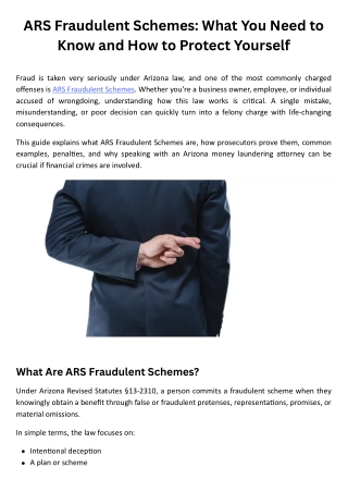 ARS Fraudulent Schemes What You Need to Know and How to Protect Yourself