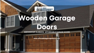 Beautiful Wooden Garage Doors in Birmingham Alabama