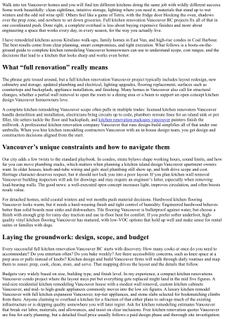 Full Kitchen Renovation Vancouver BC: Complete Overhaul Specialists