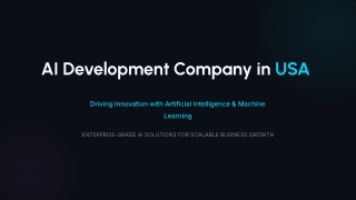 Top AI Development Company in USA for Enterprises