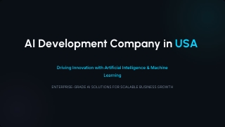 Top AI Development Company in USA for Enterprises