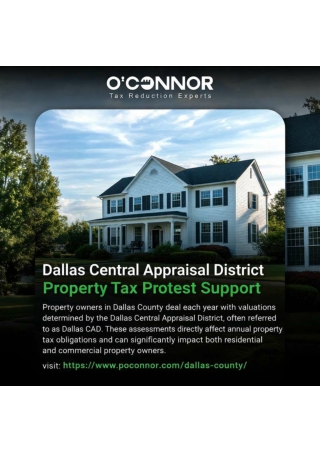 Dallas Central Appraisal District Property Tax Protest Support