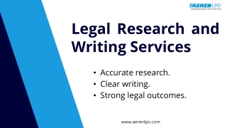 Legal Research and Writing Services - AerenLPO