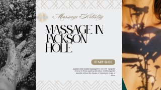 Experience a soul-soothing massage at Massage Artistry in Jackson Hole.