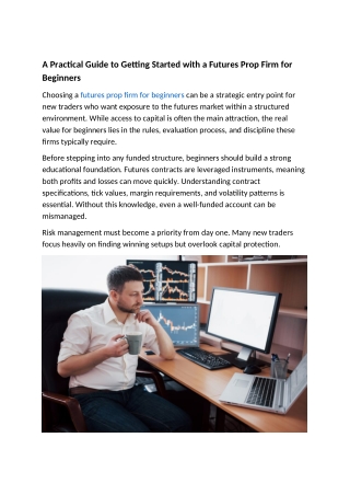 futures prop firm for beginners