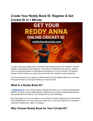 Create Your Reddy Book ID_ Register & Get Cricket ID in 1 Minute (1)