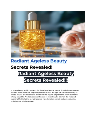 UHolistic Alternatives to Botox, DIY Anti-aging Recipes. E-booksntitled document