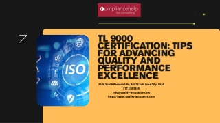 TL 9000 Certification: Tips for Advancing Quality and Performance Excellence