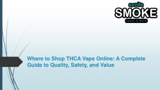 Where to Shop THCA Vape Online: A Complete Guide to Quality, Safety, and Value