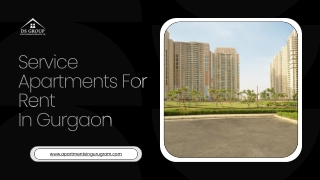 Service Apartments For Rent In Gurgaon 