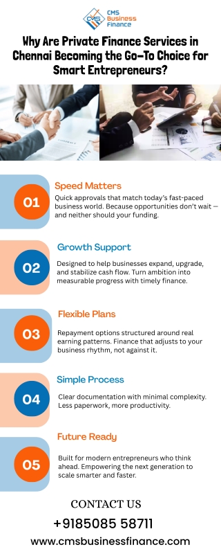 Why Are Private Finance Services in Chennai Becoming the Go-To Choice for Smart Entrepreneurs