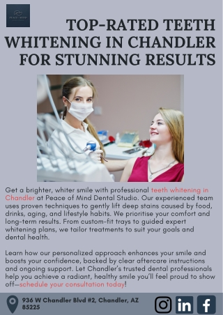 Top-Rated Teeth Whitening in Chandler for Stunning Results