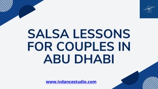 Get Professional Salsa Lessons for Couples in Abu Dhabi