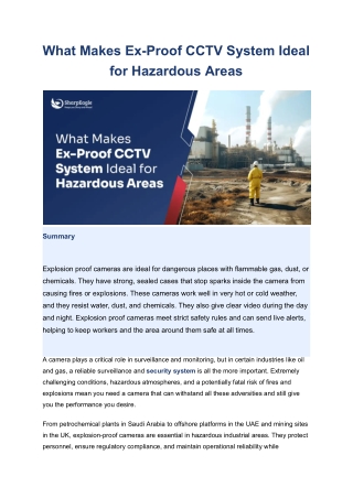 What Makes Ex-Proof CCTV System Ideal for Hazardous Areas (3)