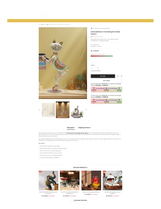 Handcrafted Iron Cat Desk Accessory – Pen Holder Figurine by DNA eStore