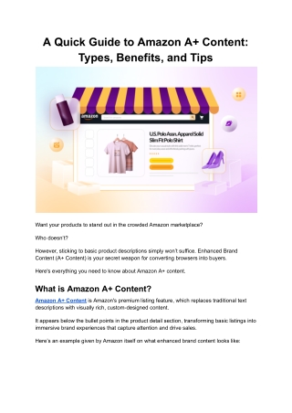 A Quick Guide to Amazon A  Content_ Types, Benefits, and Tips