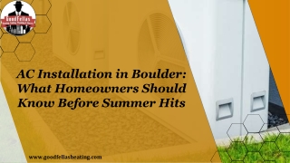 AC Installation in Boulder: What Homeowners Should Know Before Summer Hits