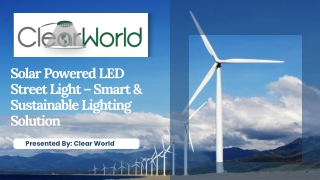 Solar Powered LED Street Light – Smart & Sustainable Lighting Solution