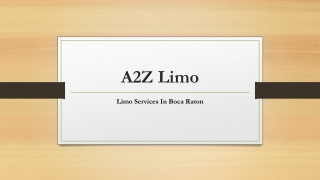 Limo Services In Boca Raton